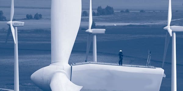 Scale of large wind turbines