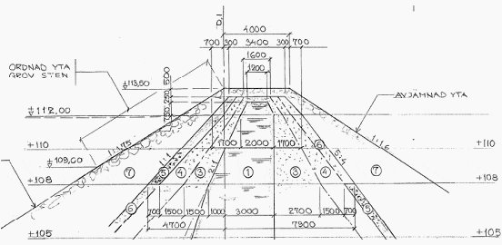 A zoned embankmentdam with moraine core